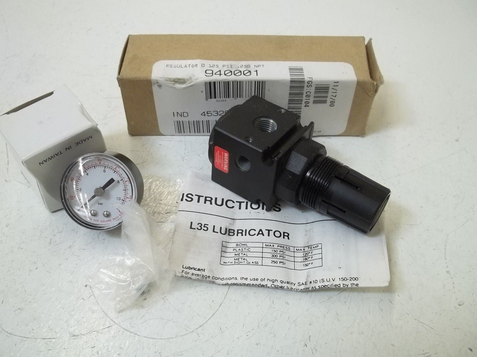 NEXEN 940001 REGULATOR 0-125PSI *NEW IN BOX*