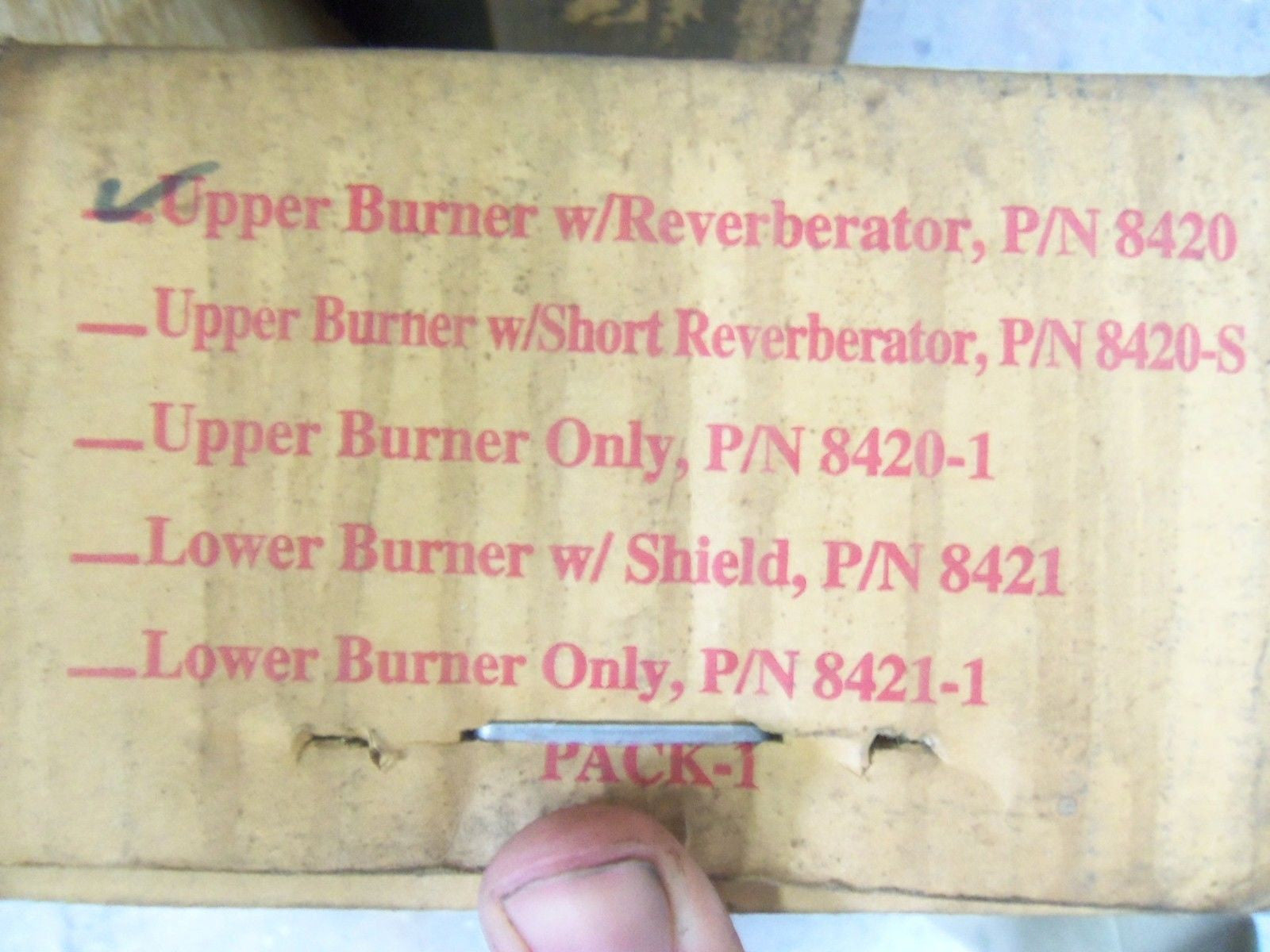 NIECO 8420 TOP BURNER W/ REVEBERATOR *NEW IN BOX*
