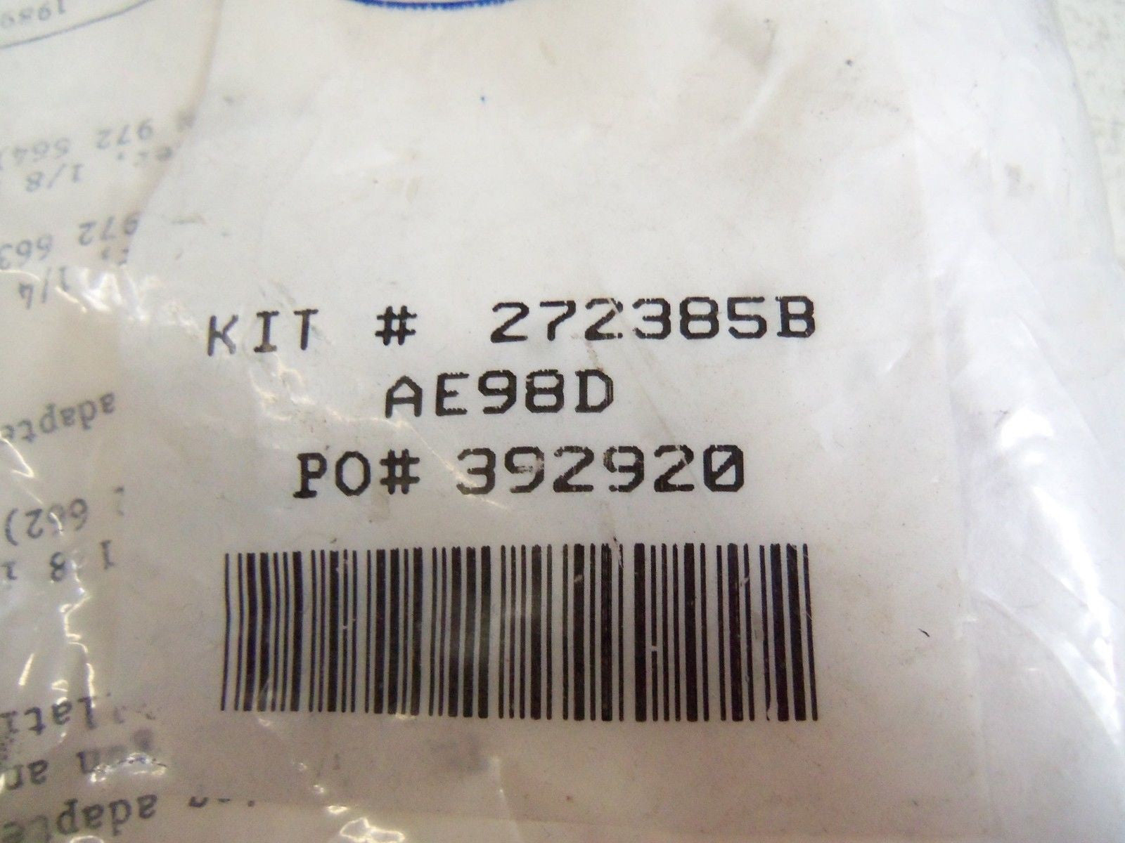NORDSON 272385B VALVE REPAIR KIT *NEW IN FACTORY BAG*
