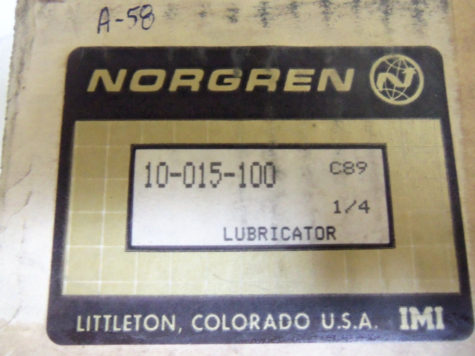 NORGREN 10-015-100 LUBRICATOR *NEW IN BOX*