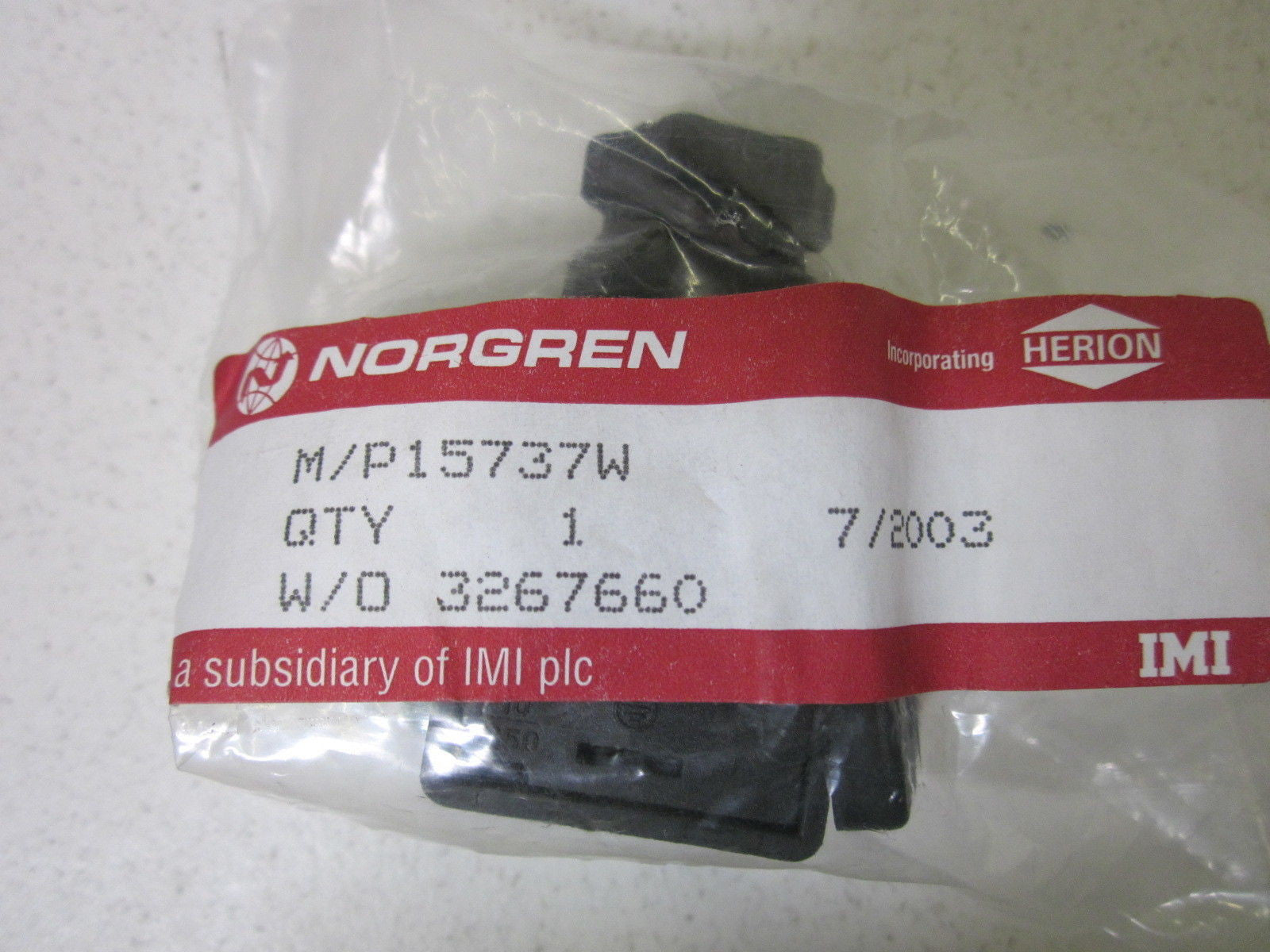 NORGREN M/P 15737W *NEW IN FACTORY PACKAGE*