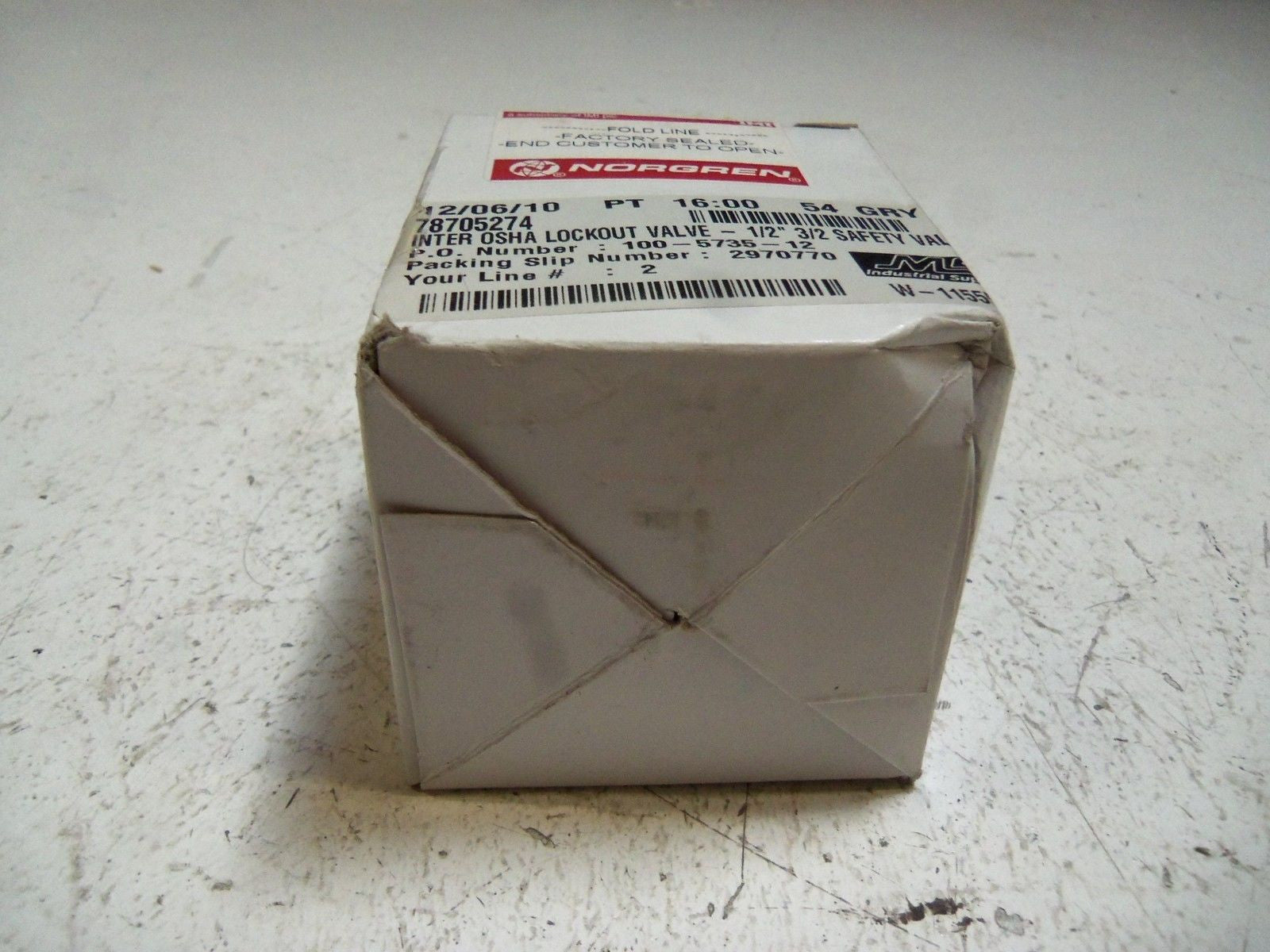 NORGREN T73E-4AA-P1N SHUT-OFF VALVE *FACTORY SEALED*
