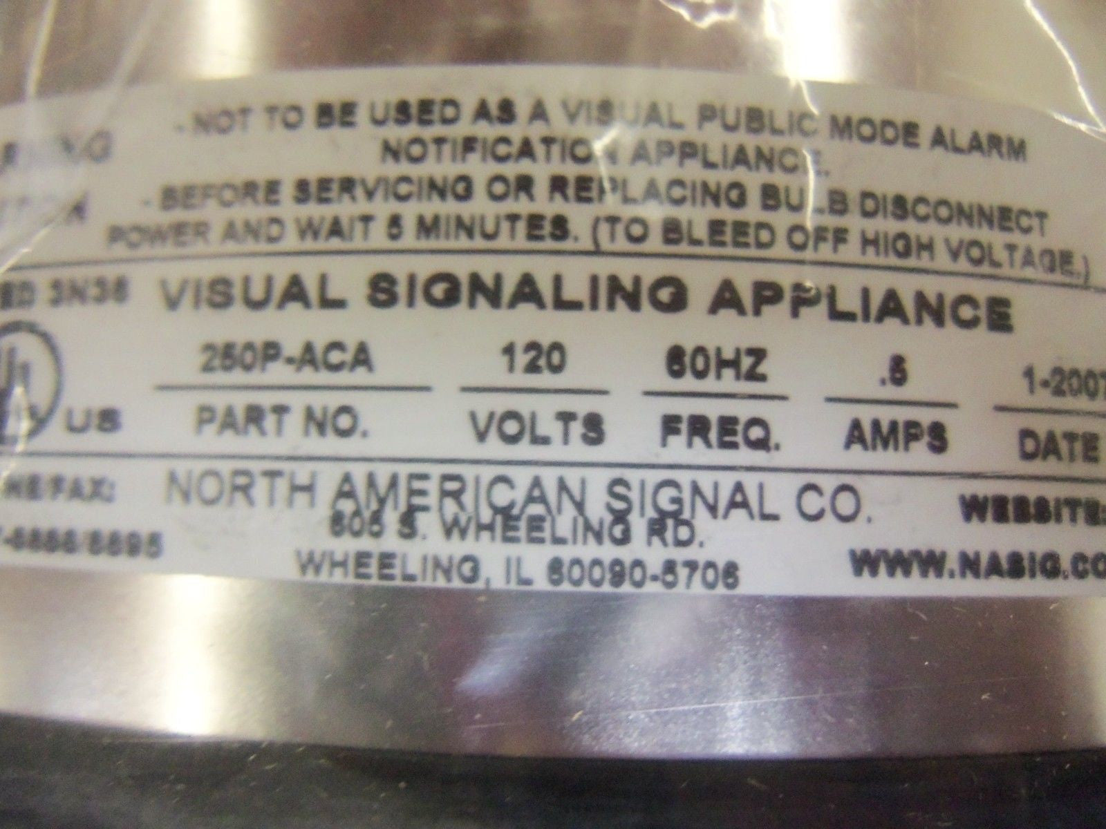 NORTH AMERICA SIGNAL 250P-AC 250P-ACA *NEW IN BOX*