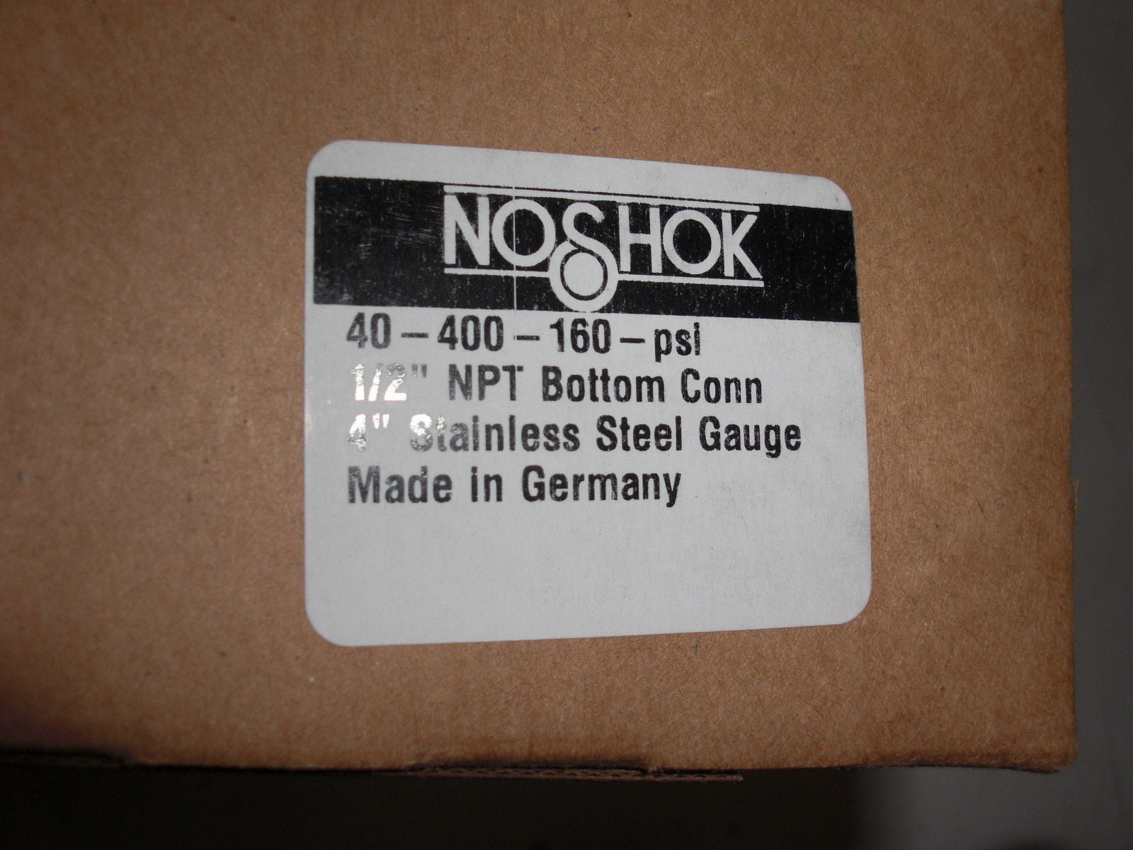 NOSHOK 40-400-160-PSI *NEW IN BOX*