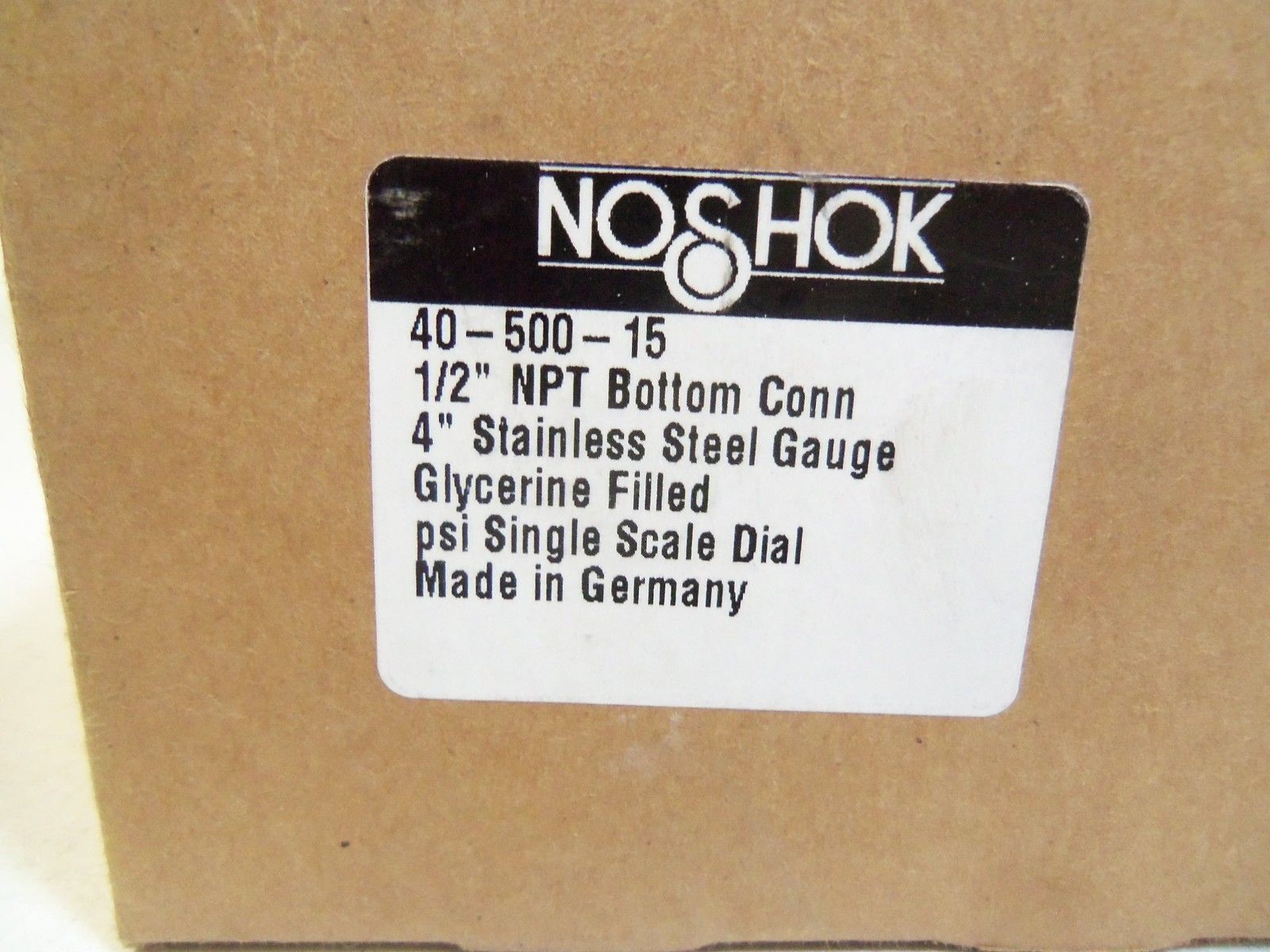 NOSHOK 40-500-15 *NEW IN BOX*