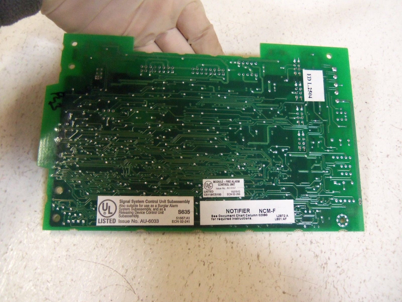 NOTIFIER CONTROL MODULE NCM-F *USED*