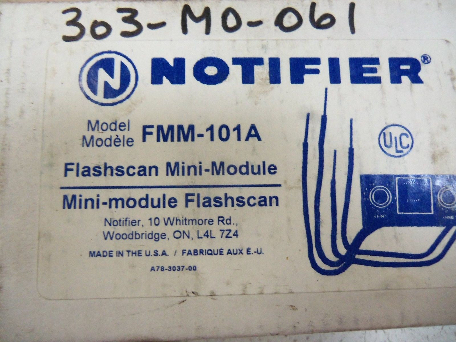 NOTIFIER FLASH SCAN MINI-MODULE FMM-101A *NEW IN BOX*