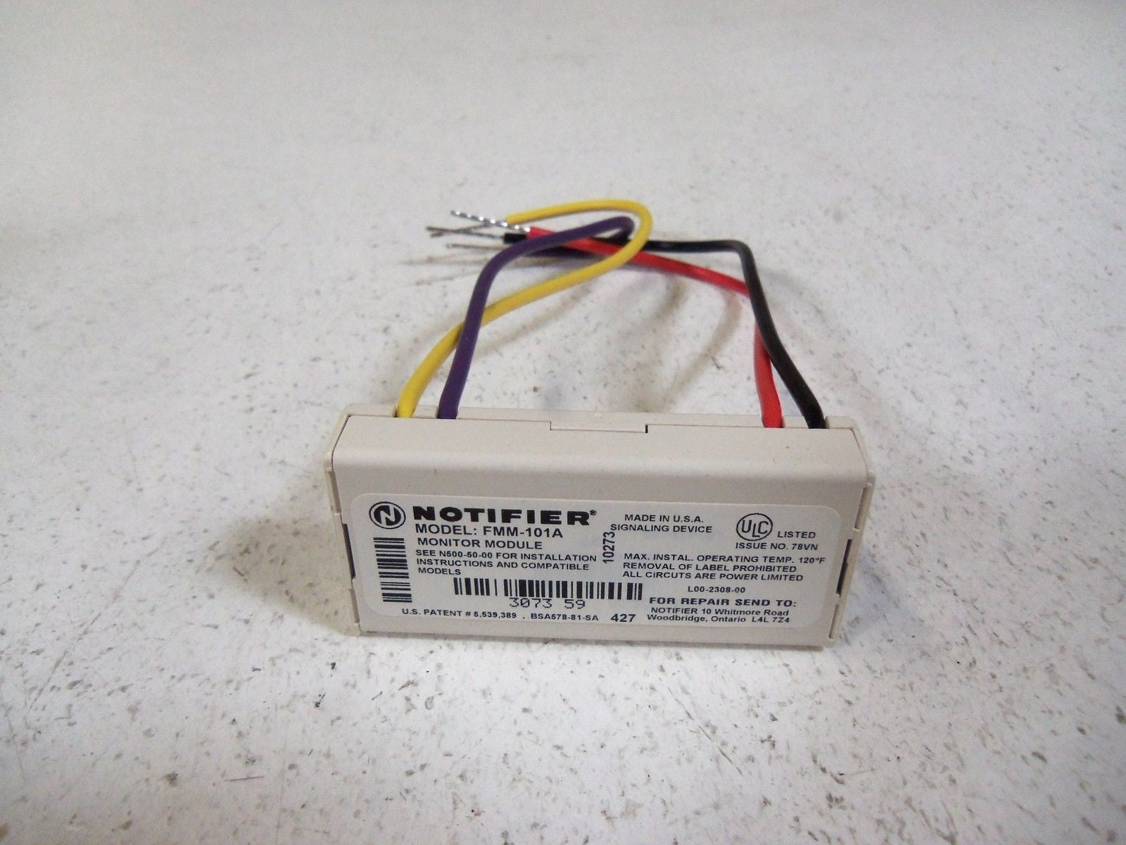 NOTIFIER FLASH SCAN MINI-MODULE FMM-101A *NEW IN BOX*