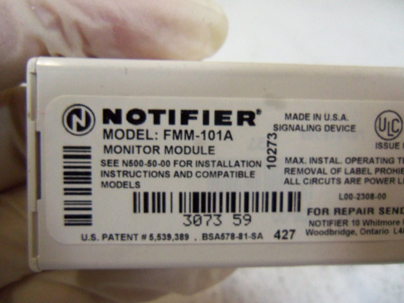 NOTIFIER FLASH SCAN MINI-MODULE FMM-101A *NEW IN BOX*