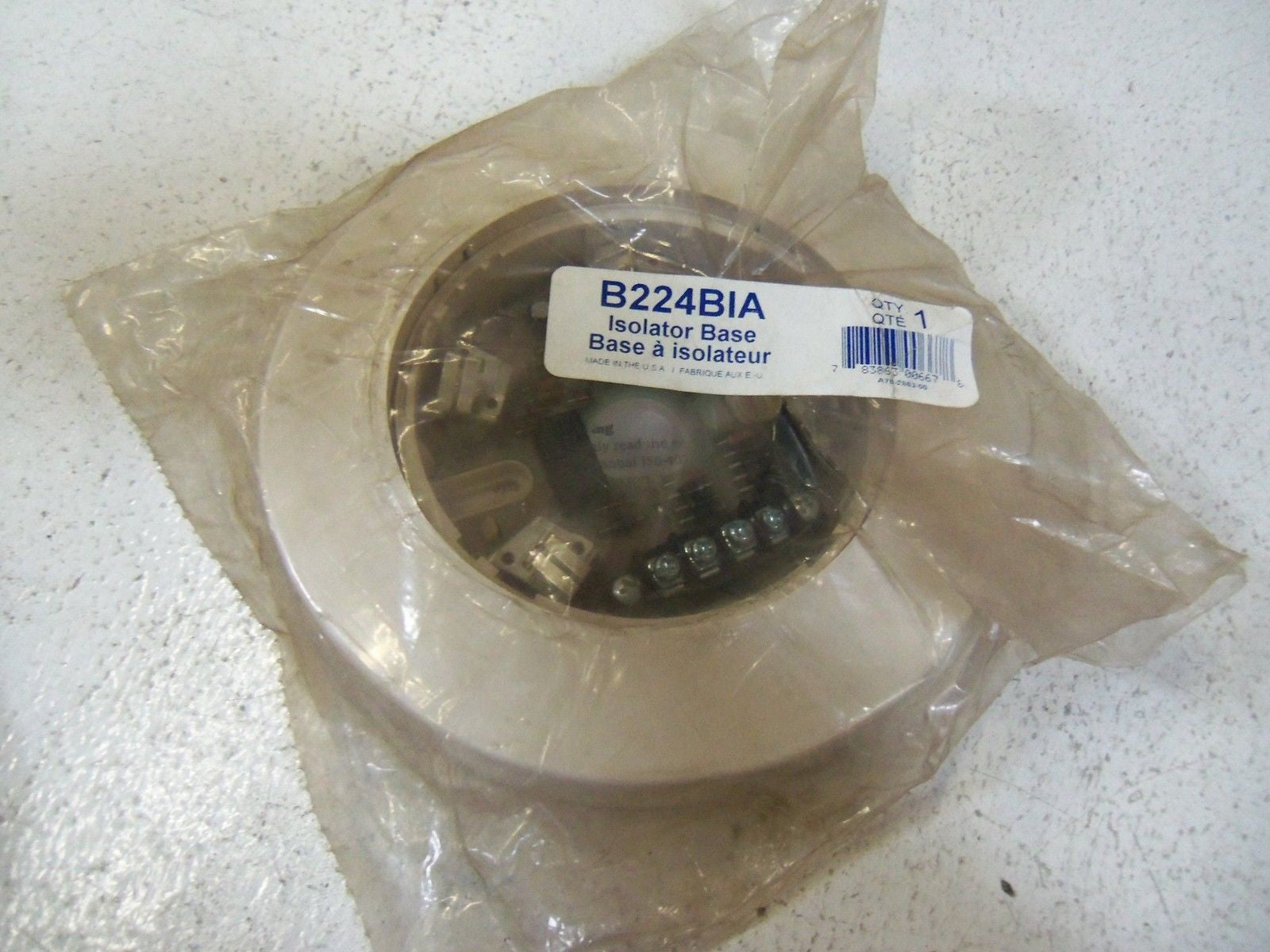 NOTIFIER ISOLATOR BASE B224BIA *NEW IN BAG*