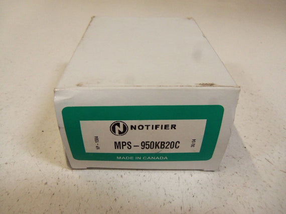 NOTIFIER SWITCH INTERRUPTEUR MPS-950KB20C (AS PICTURED)  *NEW IN BOX*