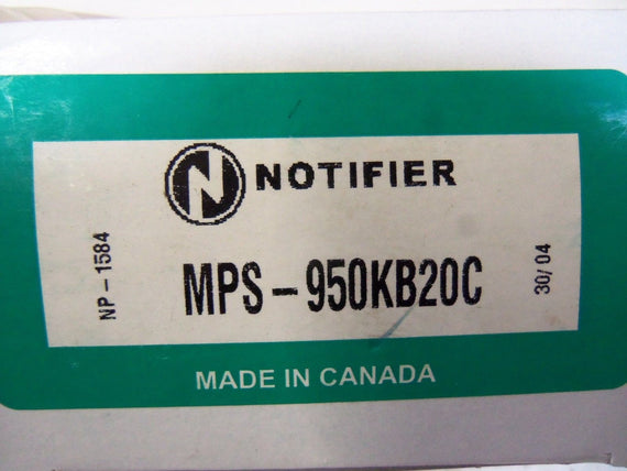 NOTIFIER SWITCH INTERRUPTEUR MPS-950KB20C (AS PICTURED)  *NEW IN BOX*