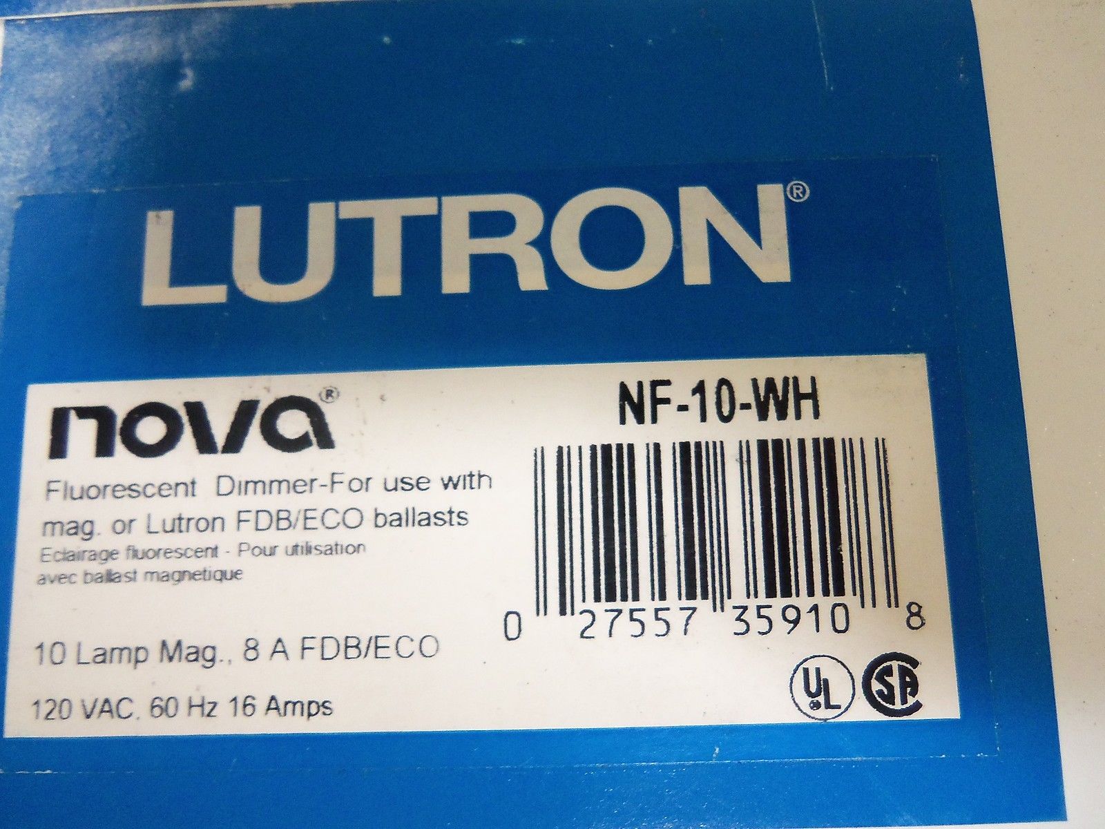 NOVA NF-10-WH *NEW IN BOX*