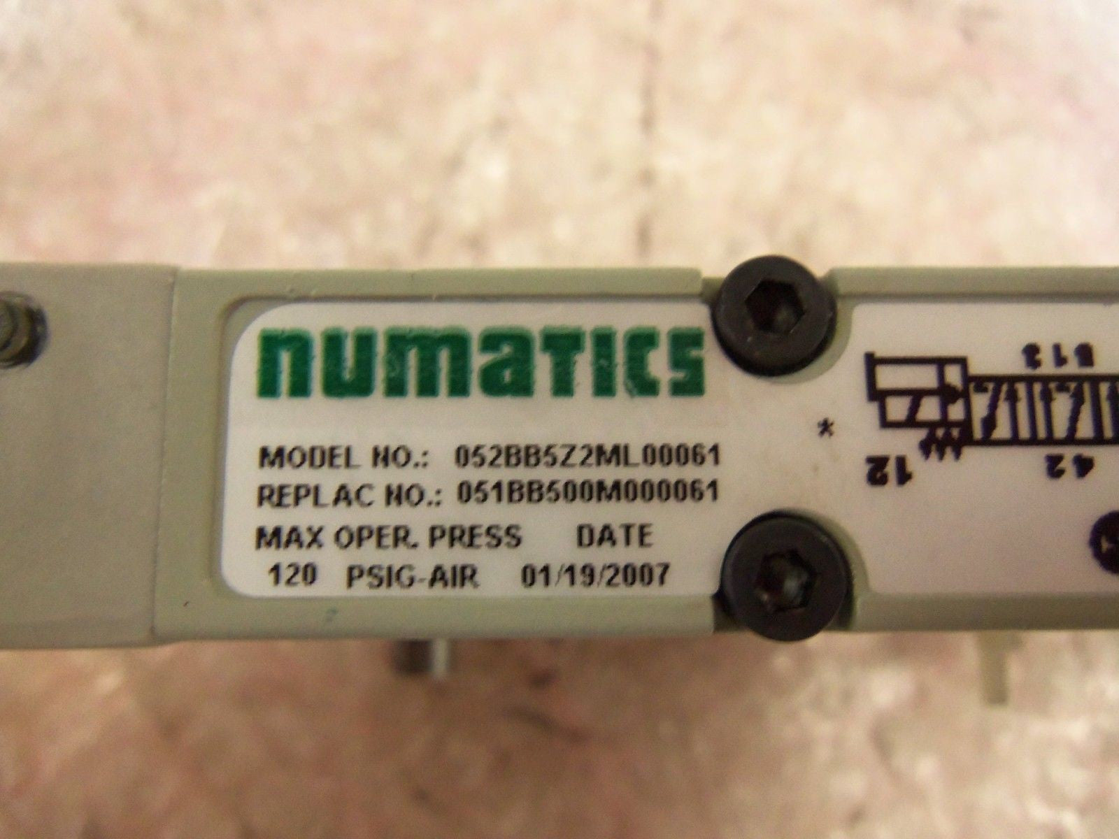 NUMATICS 052BB5Z2ML00061 SOLENOID VALVE *NEW NO BOX*