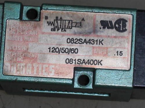 NUMATICS 081SA400K VALVE *USED*