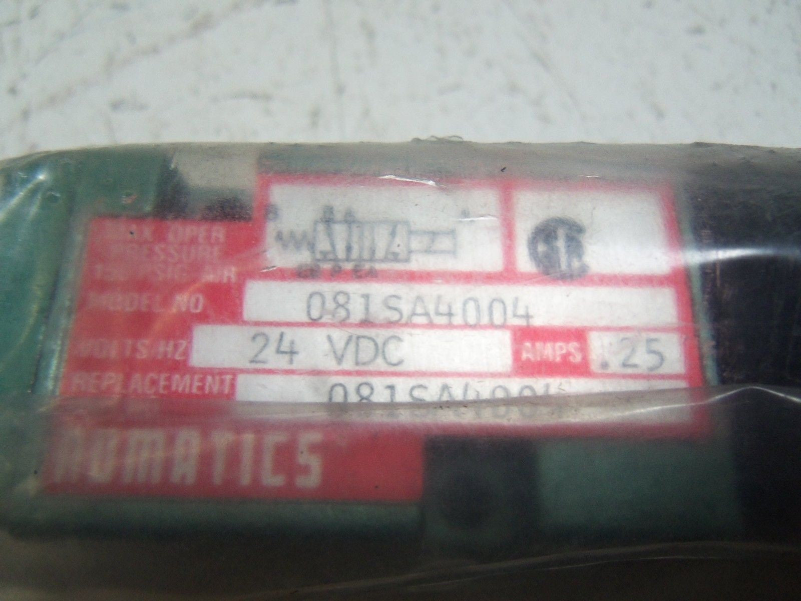 NUMATICS 081SA4004 SOLENOID VALVE *NEW IN FACTORY BAG*