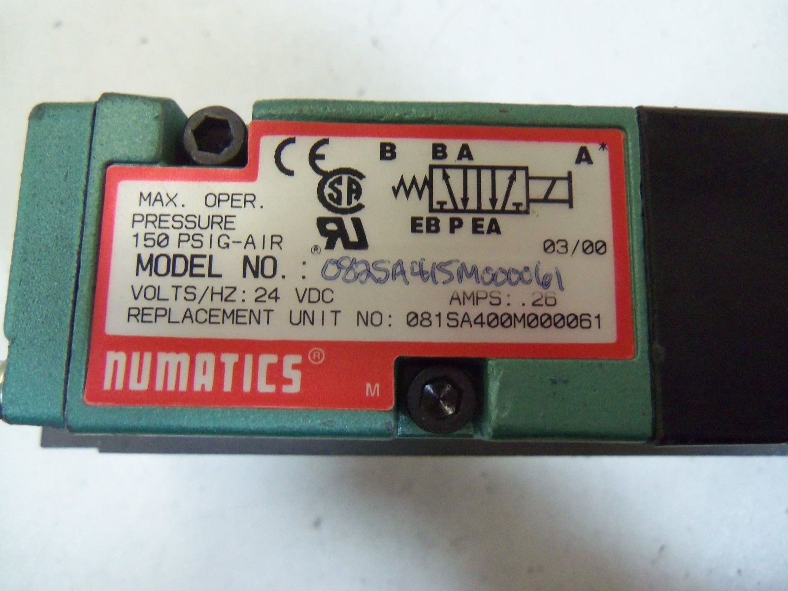 NUMATICS 082SA41SM000061 *NEW NO BOX*