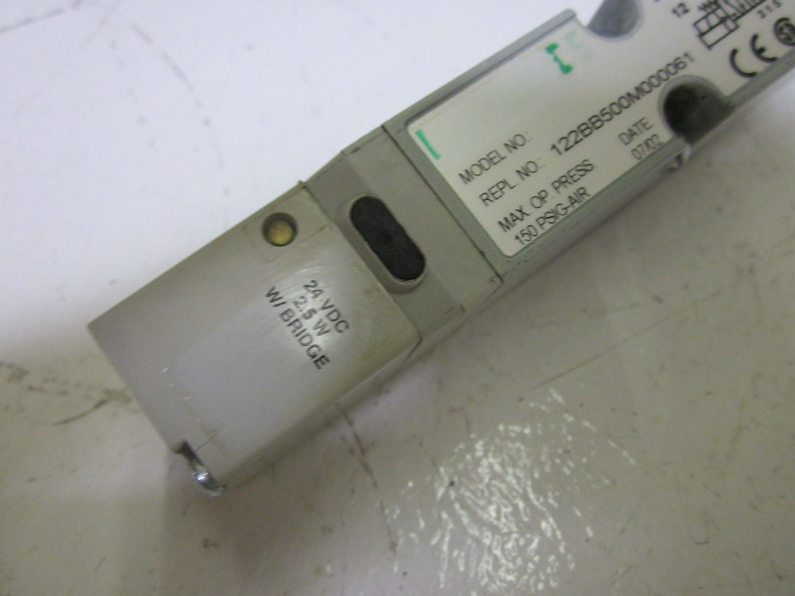 NUMATICS 122BB500M000061 SOLENOID VALVE 24VDC *USED*