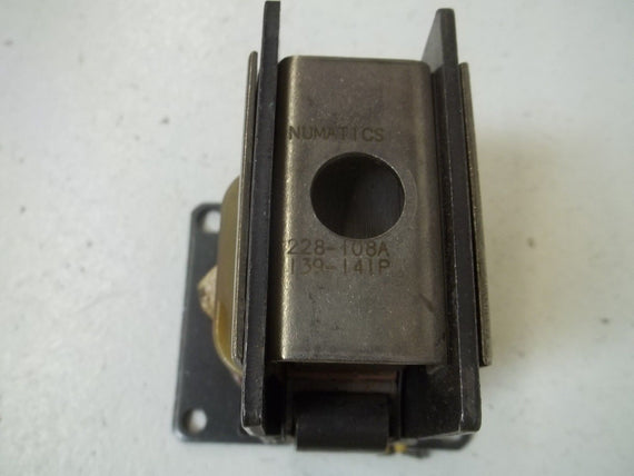 NUMATICS 139-141P WITH 228-108A SOLENOID COIL 120/60 *USED*