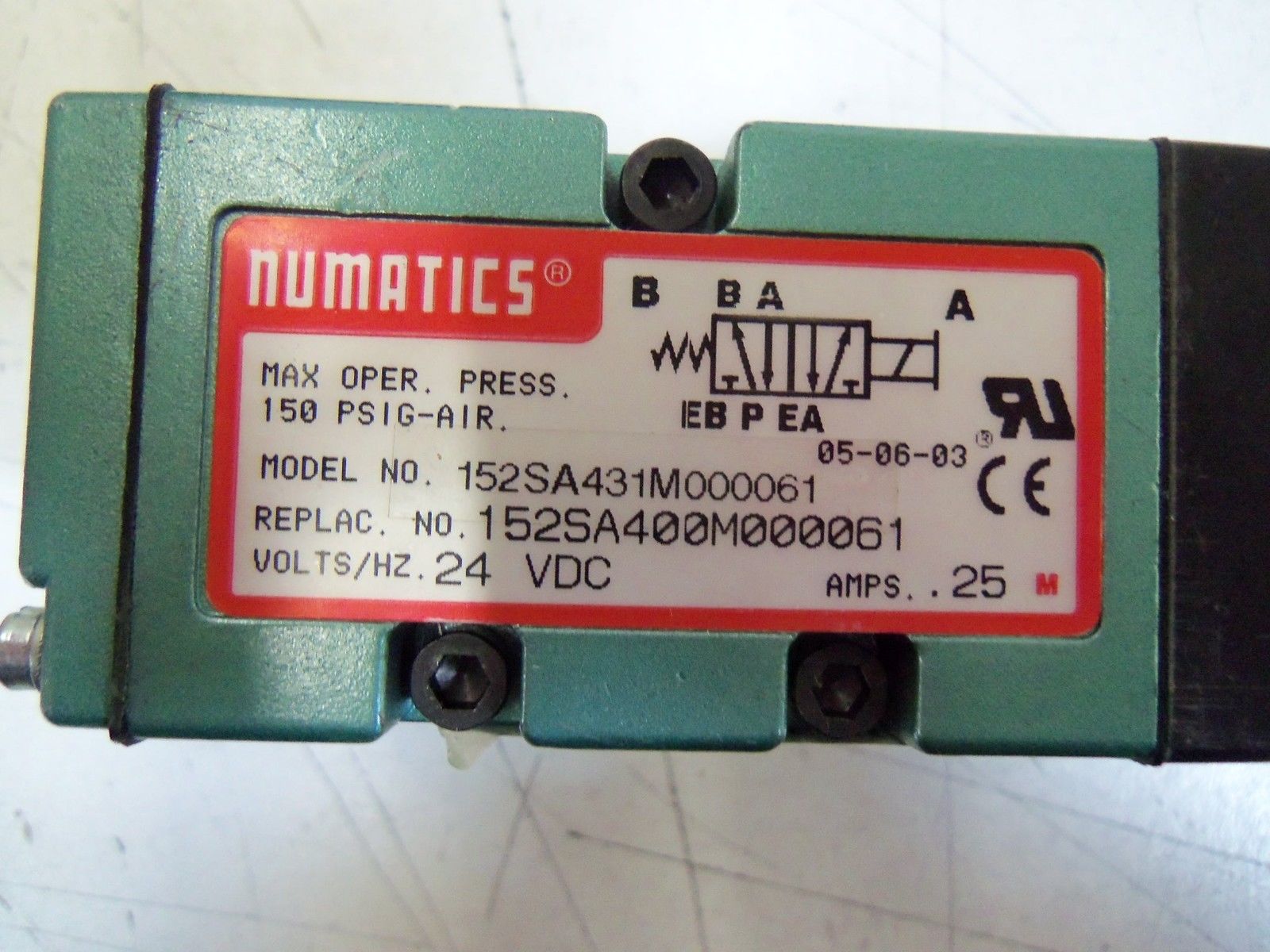 NUMATICS 152SA431M000061 *USED*