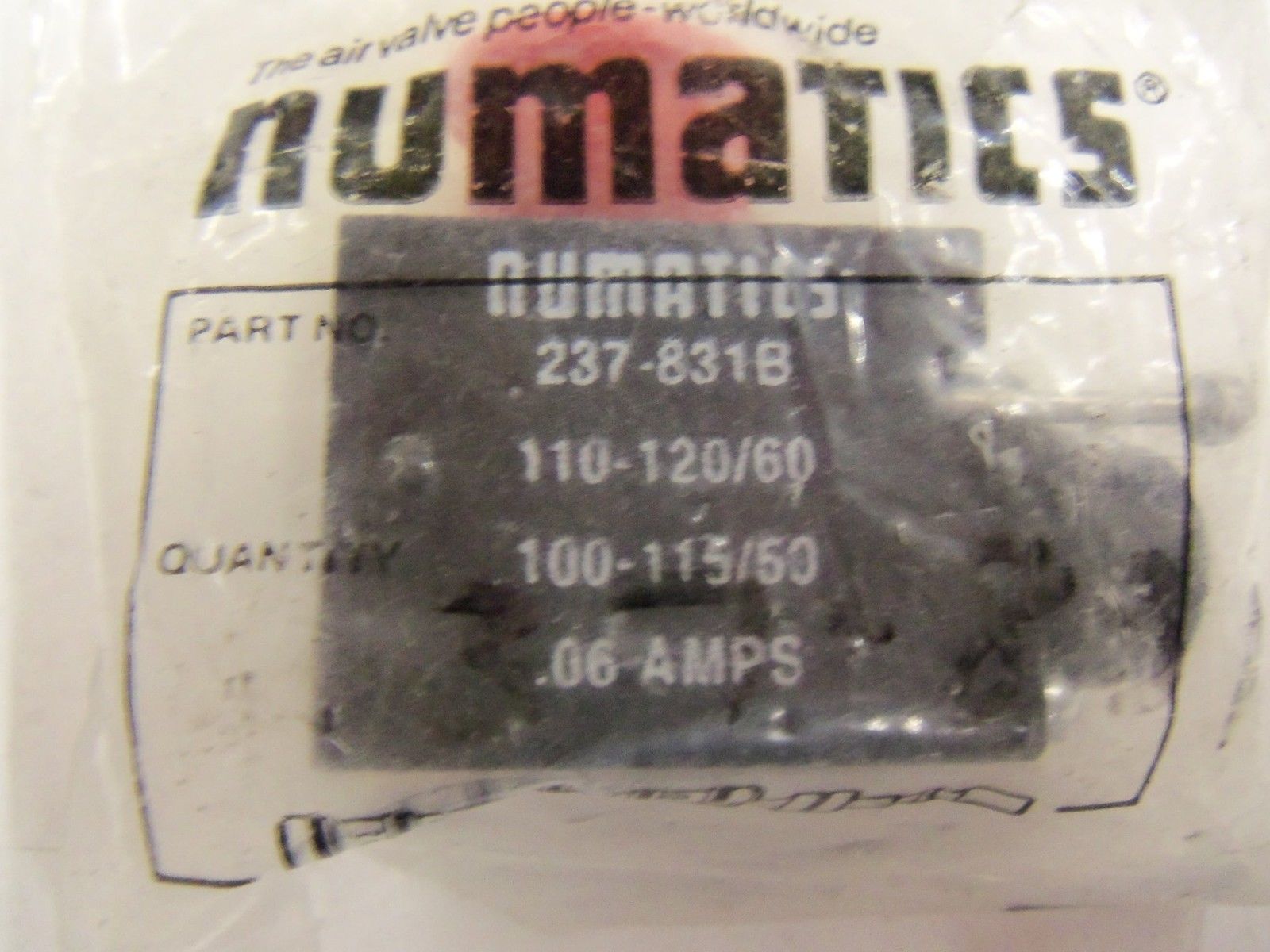 NUMATICS 237-831B *NEW IN FACTORY BAG*