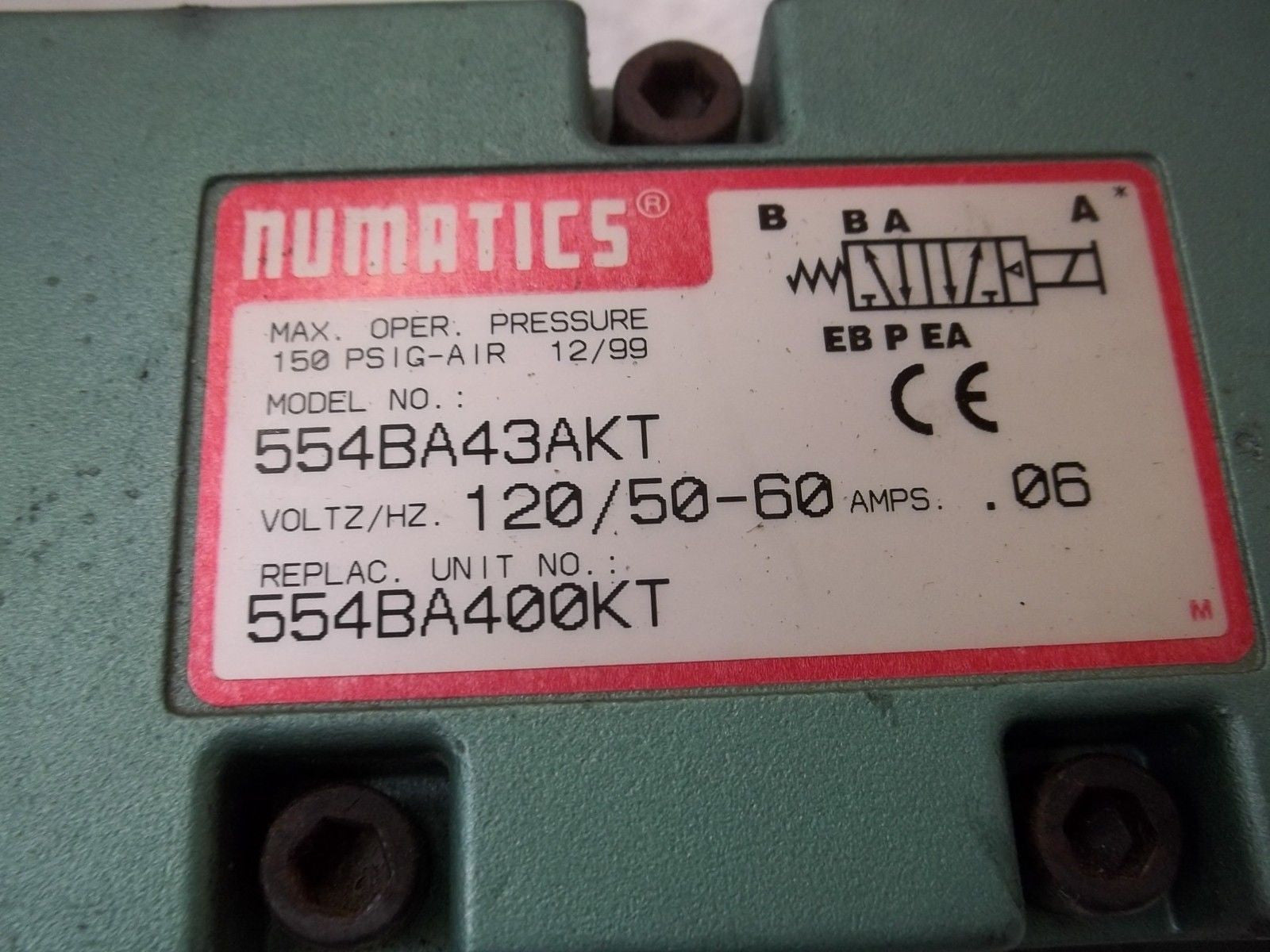 NUMATICS 554BA43AKT *USED*