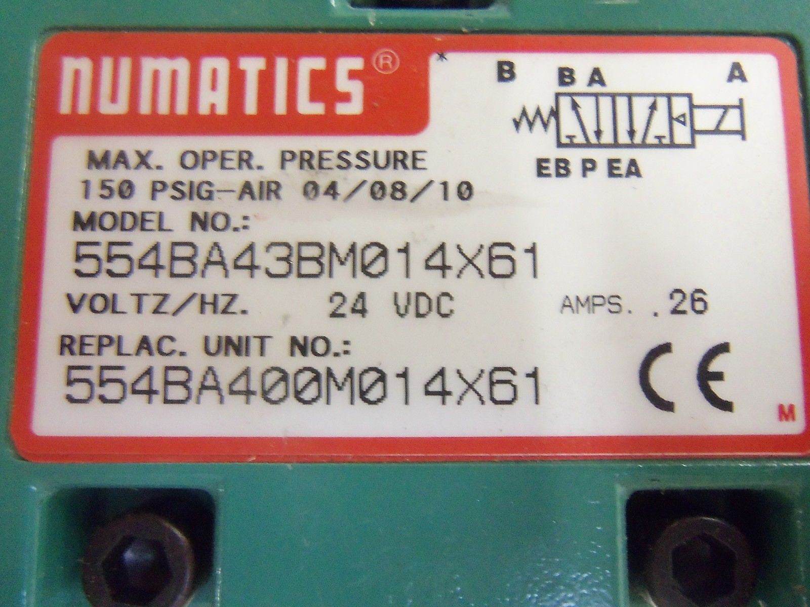 NUMATICS 554BA43BM014X61 *NEW NO BOX*