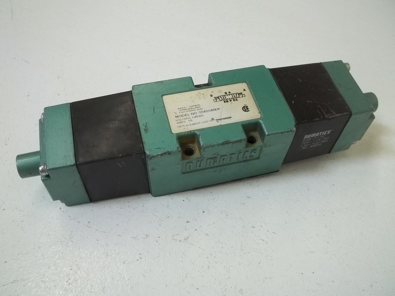 NUMATICS 554SS600K SOLENOID VALVE *USE*