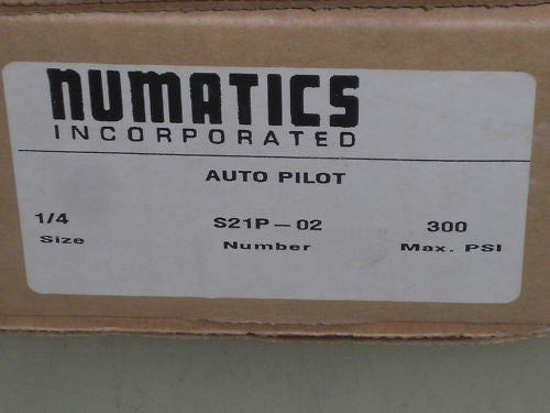 NUMATICS AUTO PILOT S21P-02 CHECK VALVE *NEW IN BOX*