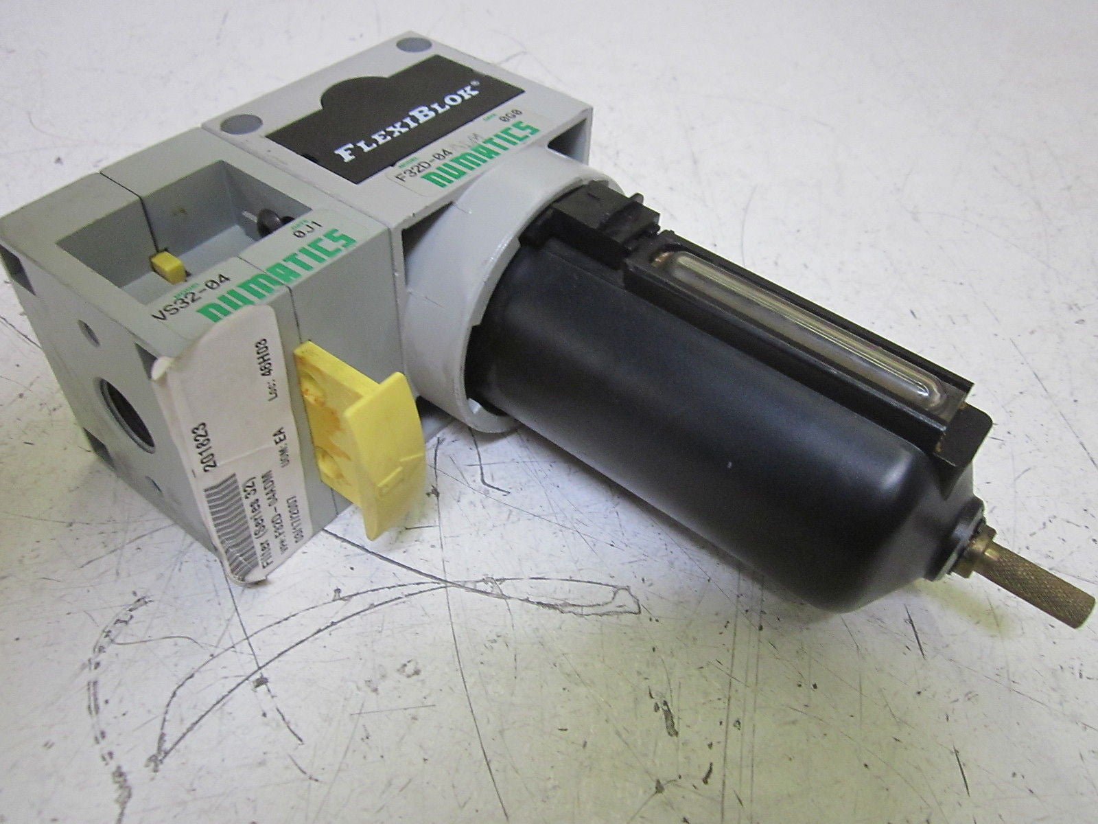 NUMATICS F32D-04ADM FILTER w/ VS32-04 SHUT-OFF VALVE *NEW NO BOX*