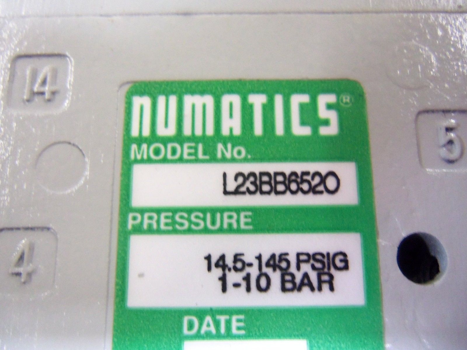 NUMATICS L23BB652O SOLENOID AIR CONTROL VALVE *NEW NO BOX*