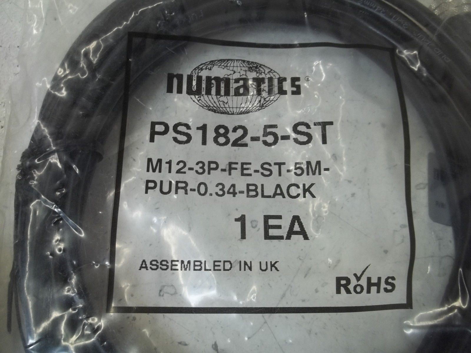 NUMATICS PS182-5-ST PRESSURE SWITCH CABLE *NEW IN A FACTORY BAG*