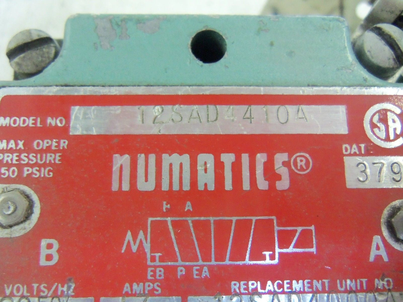 NUMATICS VALVE 12SAD4410A *USED*