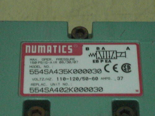 NUMATICS VALVE 554SA435K60030 *NEW*