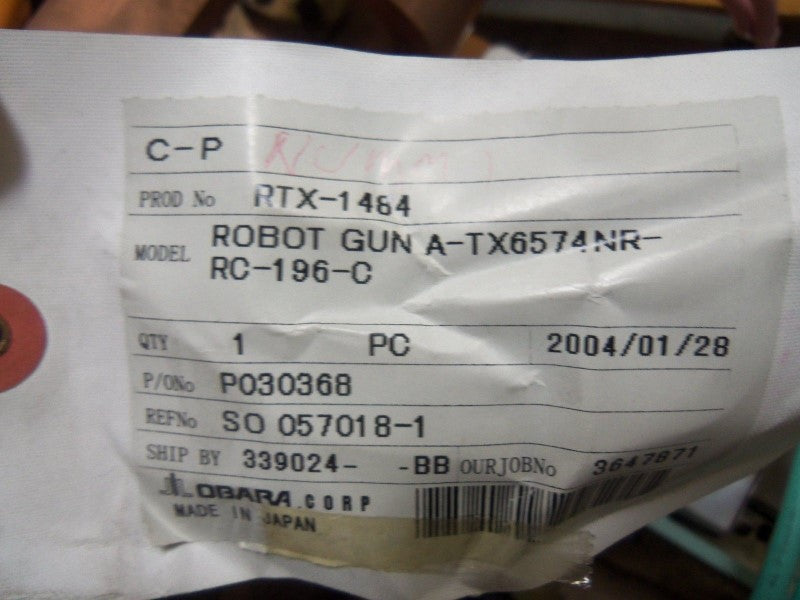 OBARA A-TX6574NR-RC-196-C *NEW NO BOX*