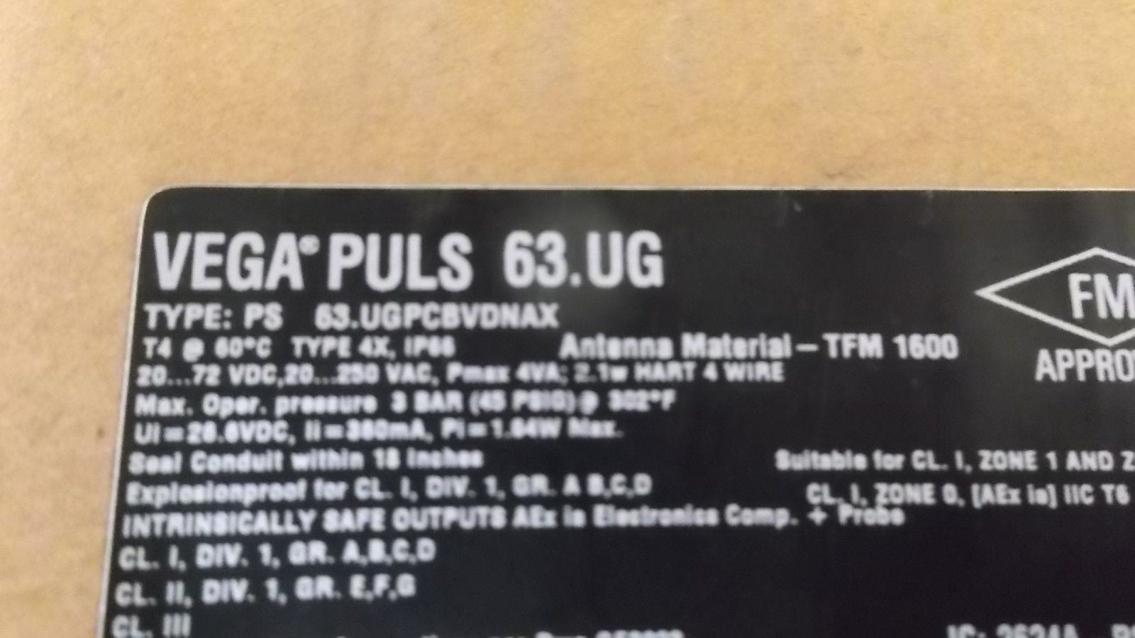 OHMART + VEGA 63.UGPCBVDNAX (NEVER OPENED) *NEW IN BOX*