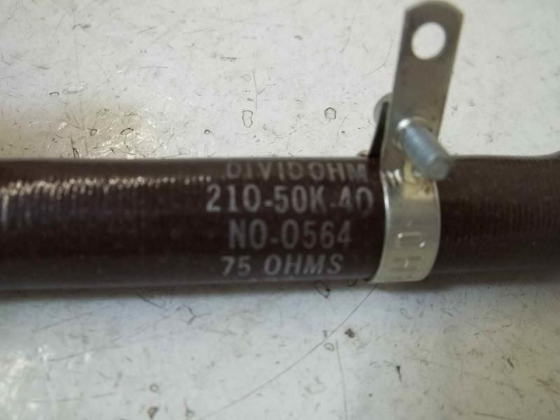 OHMITE 0564 (210-50K-40) RESISTOR 50WATTS, 75 OHMS *NEW IN BOX*
