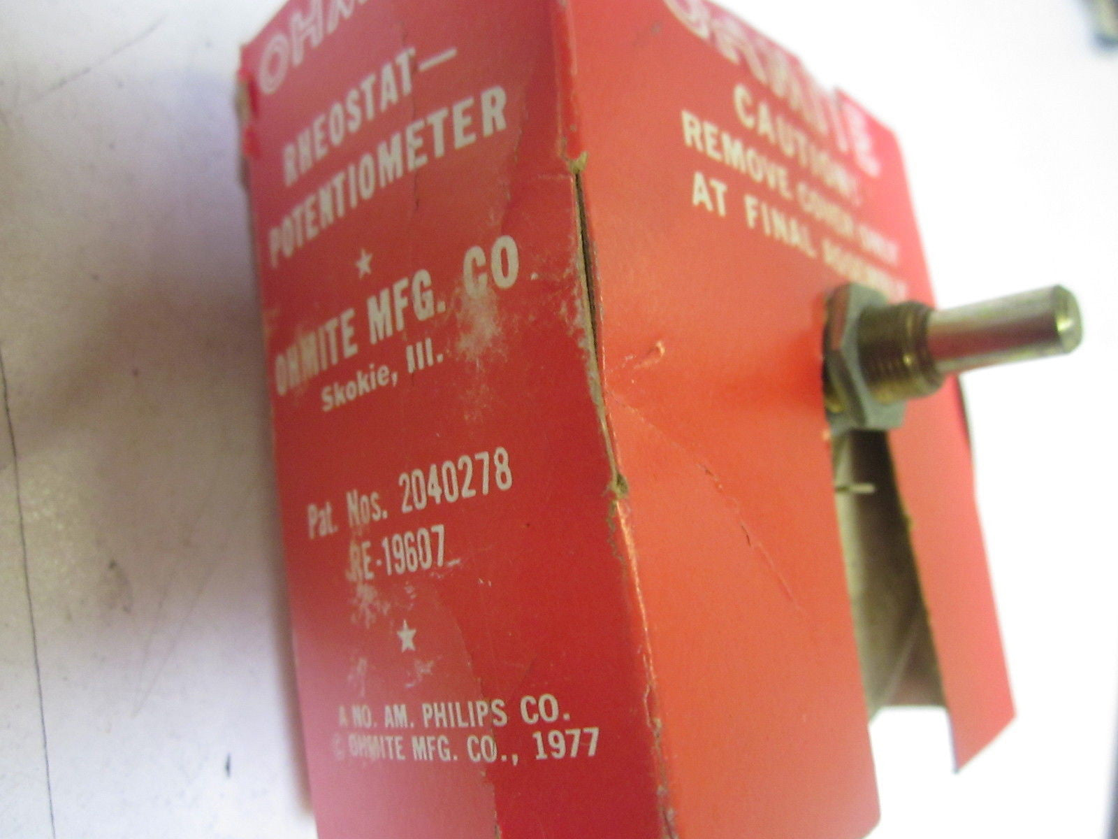 OHMITE 0456 RHEOSTAT 0.37A 750 OHMS *NEW IN BOX*