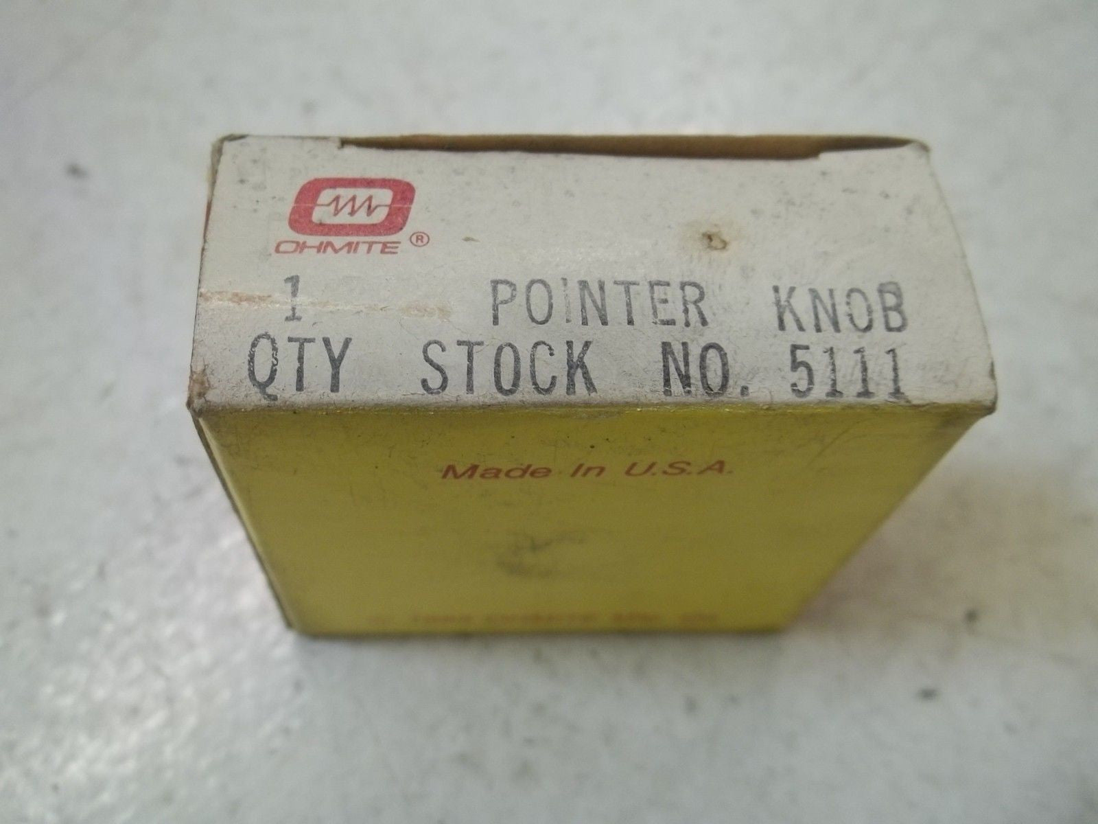 OHMITE 5111 POINTER KNOB *NEW IN BOX*