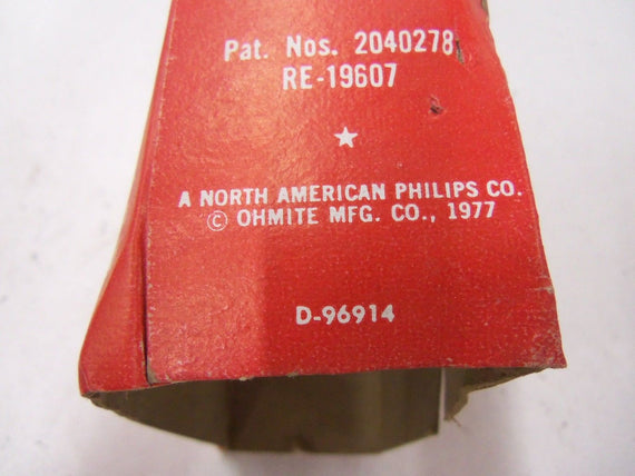 OHMITE D-96914 *USED*