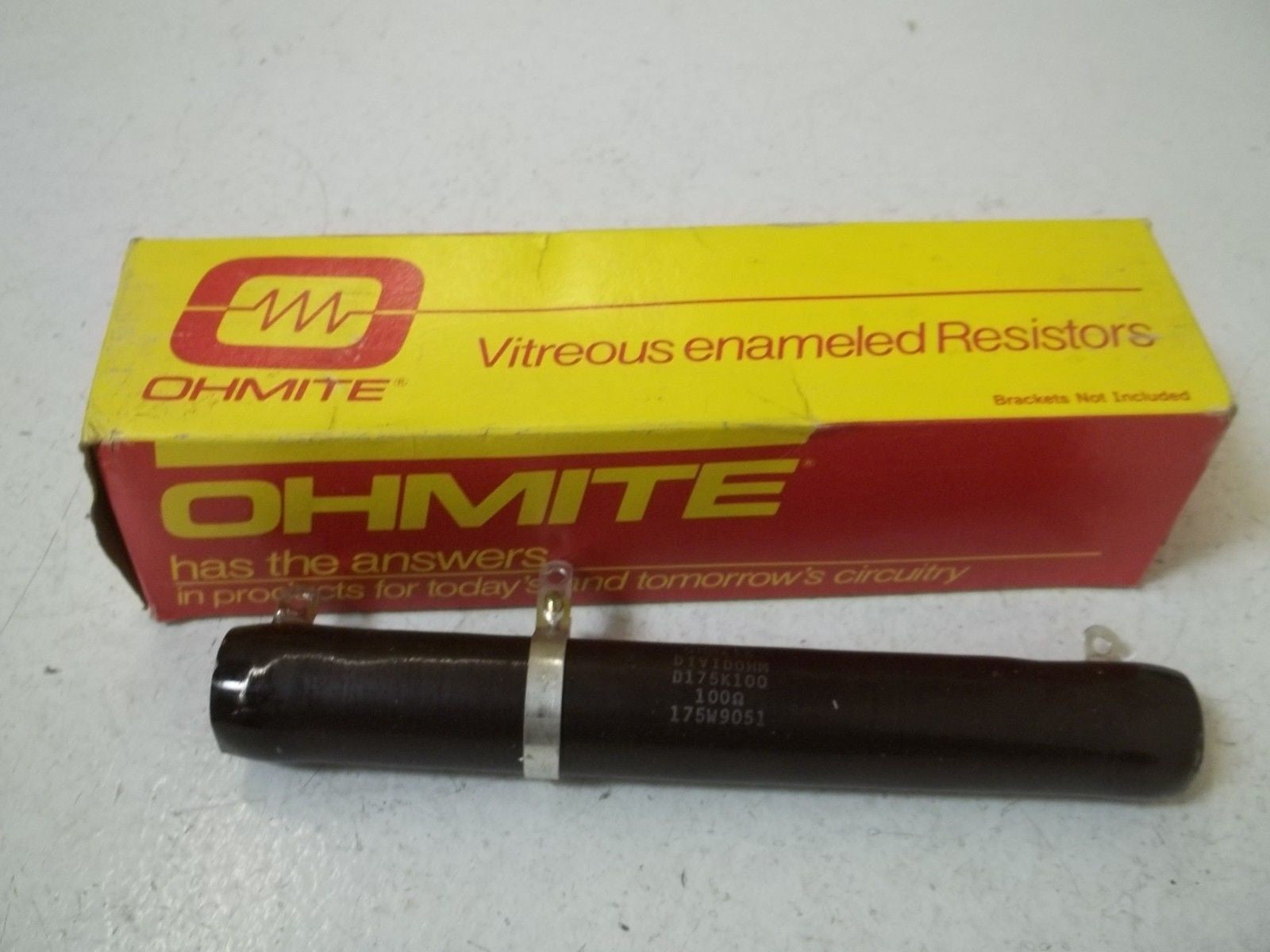 OHMITE D175K100 RESISTOR 175WATTS, 100 OHMS *NEW IN BOX*