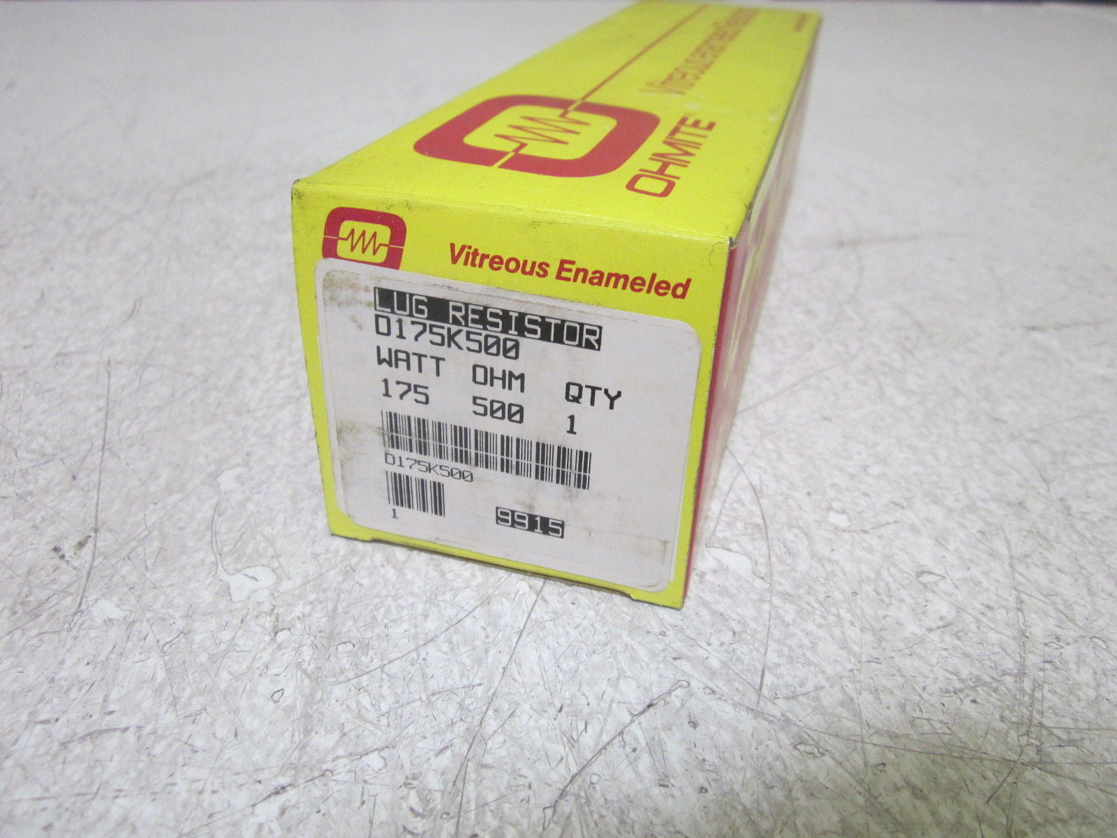OHMITE D175K500 175W 500 OHMS LUG RESISTOR *NEW IN BOX*