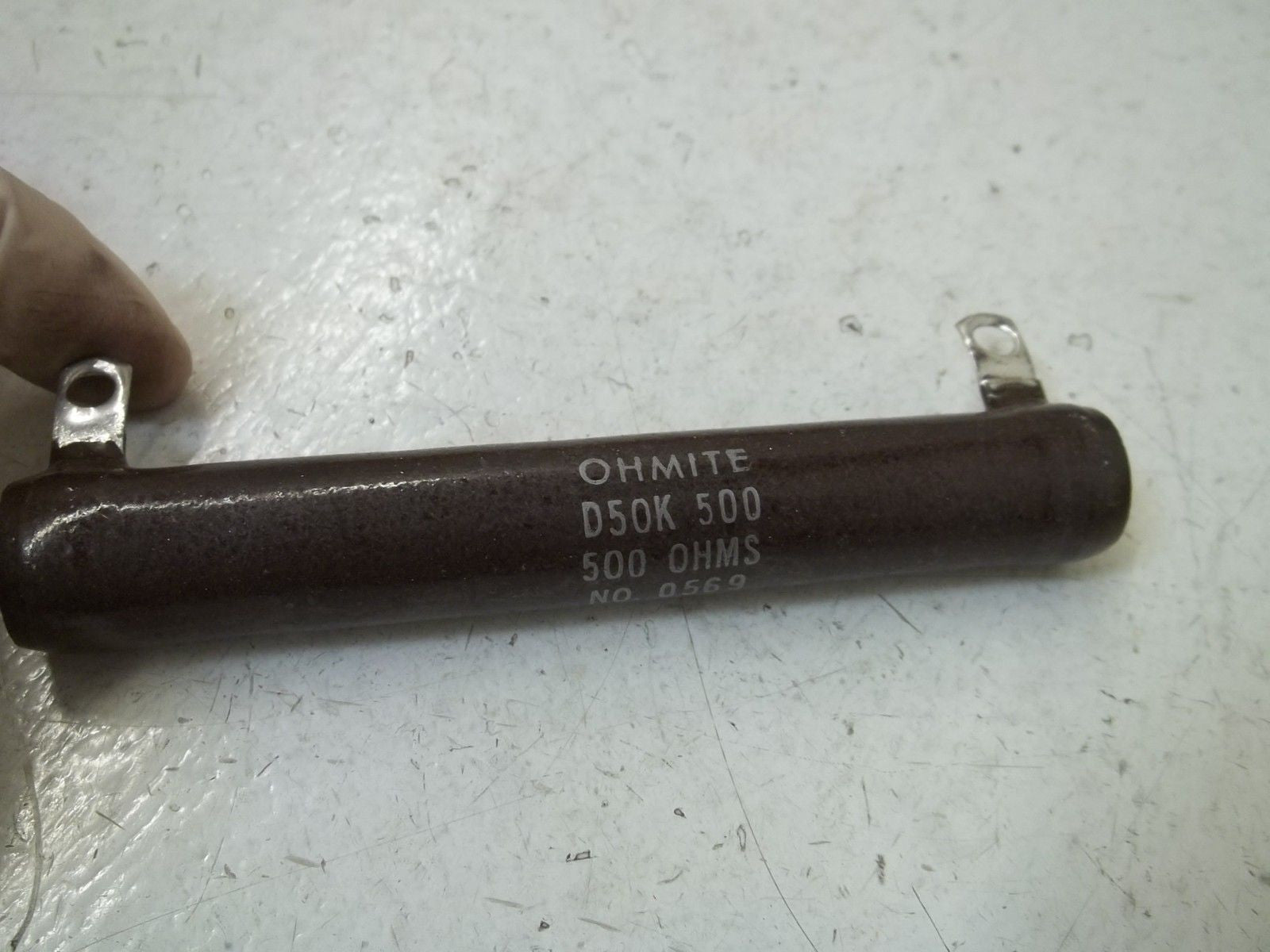 OHMITE D50K500 RESISTOR 50WATTS, 500 OHMS *NEW IN BOX*