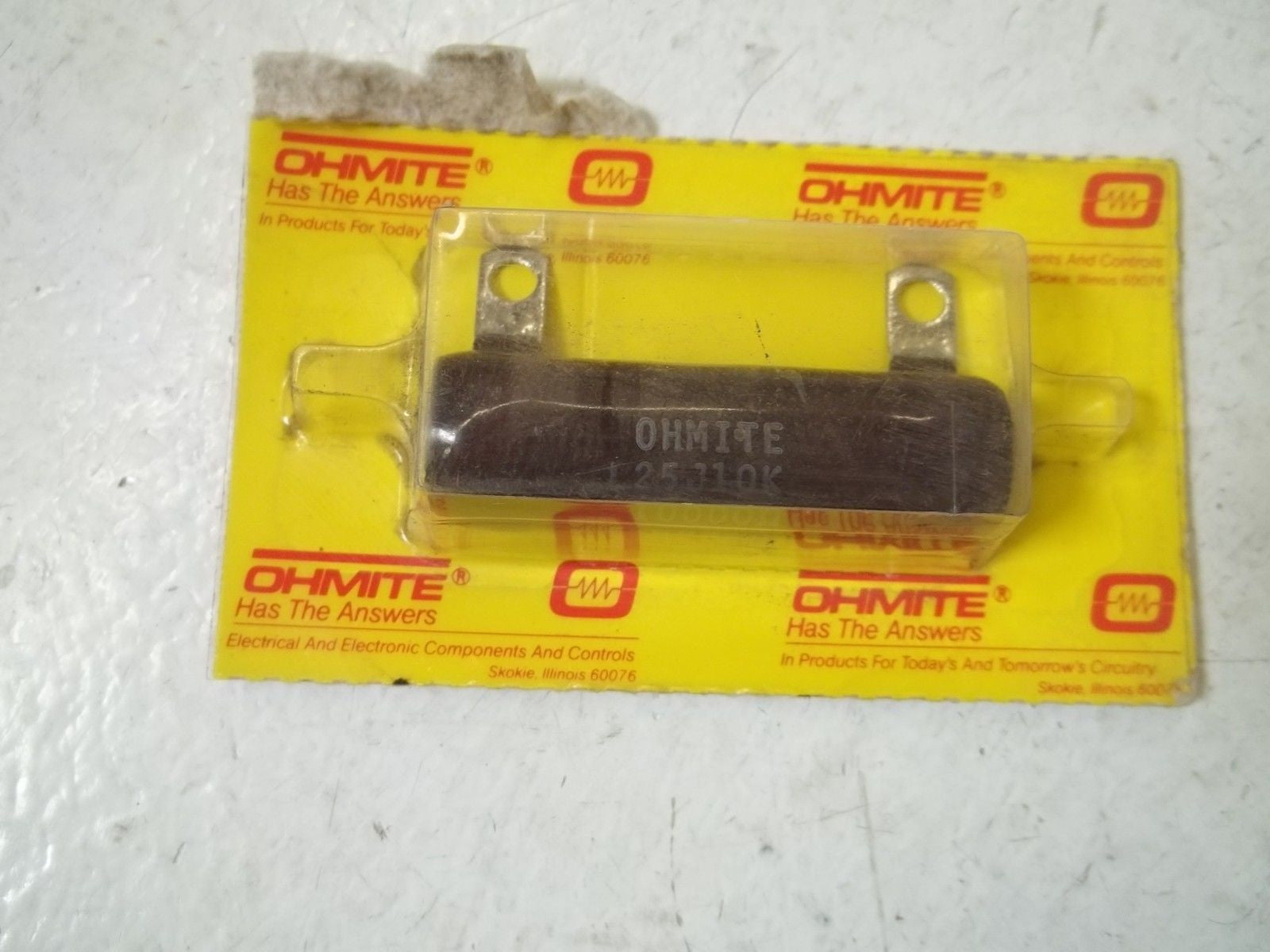 OHMITE L25J10K RESISTOR *ORIGINAL PACKAGE*