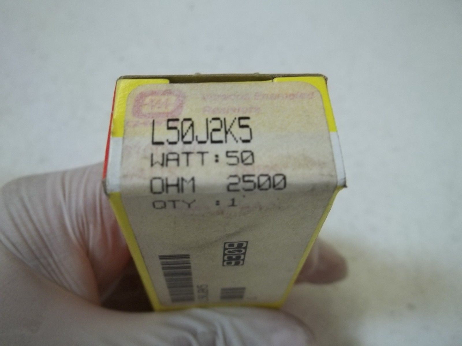 OHMITE L50J2K5 RESISTOR 50WATTS, 2500 OHMS *NEW IN BOX*