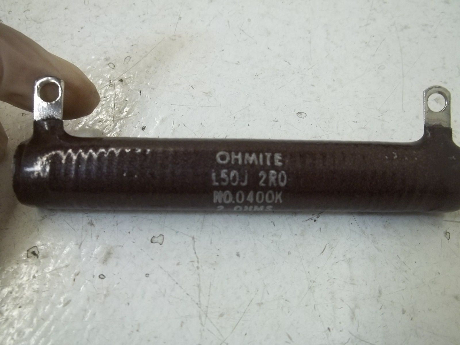 OHMITE L50J2R0 RESISTOR 50WATTS, 2 OHMS *NEW IN BOX*