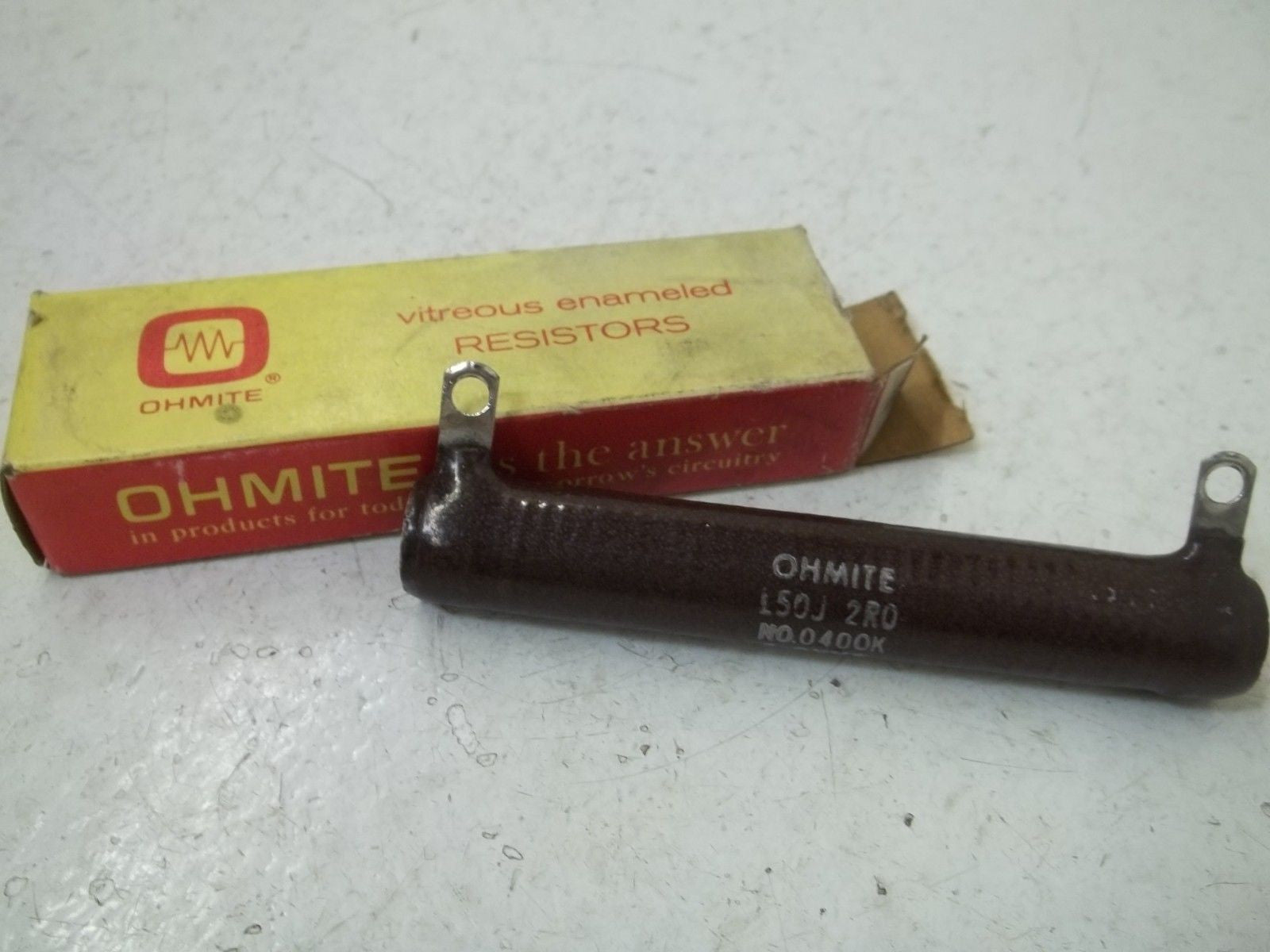 OHMITE L50J2R0 RESISTOR 50WATTS, 2 OHMS *NEW IN BOX*