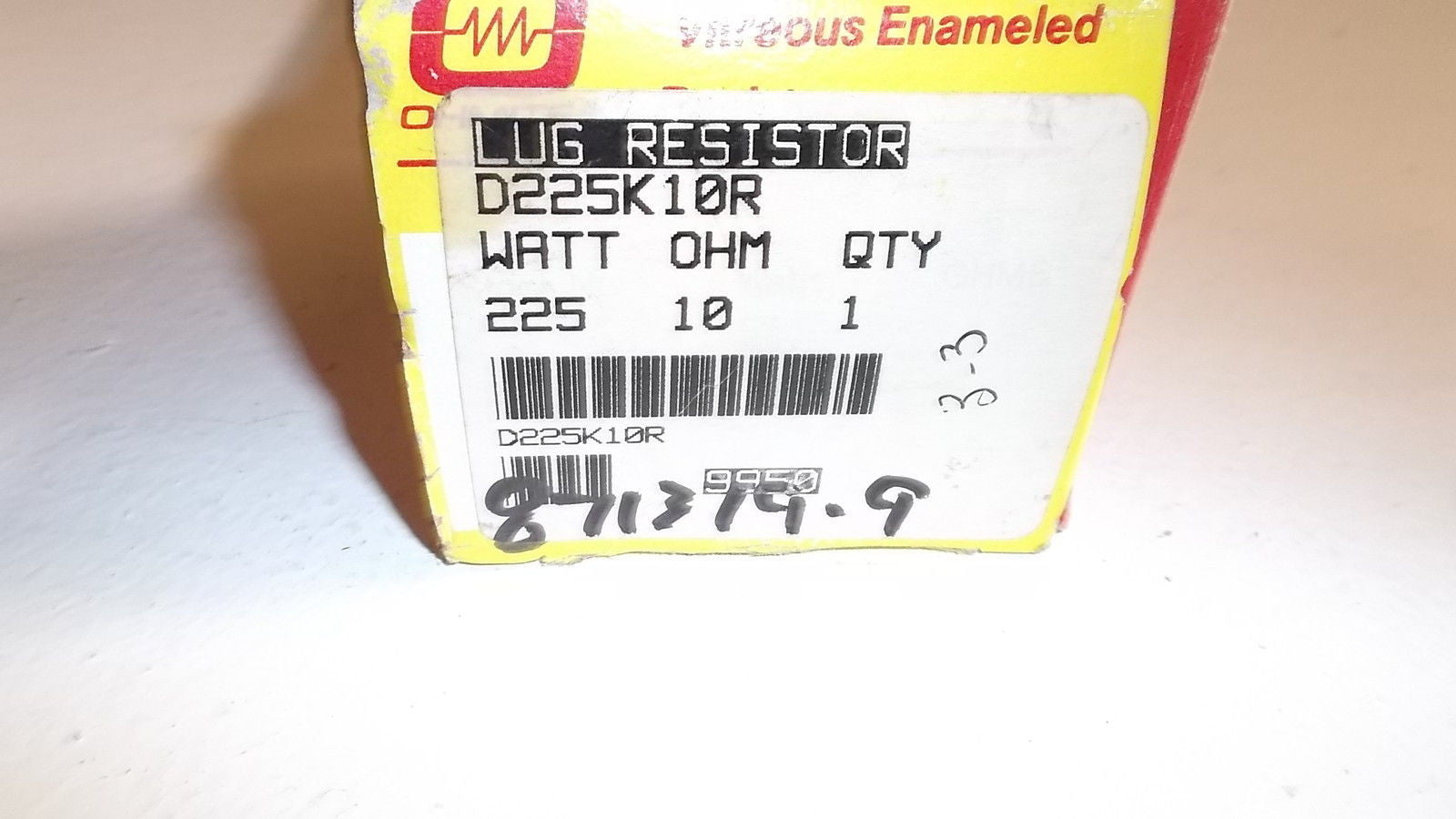 OHMITE RESISTOR D225K10R *NEW IN BOX*