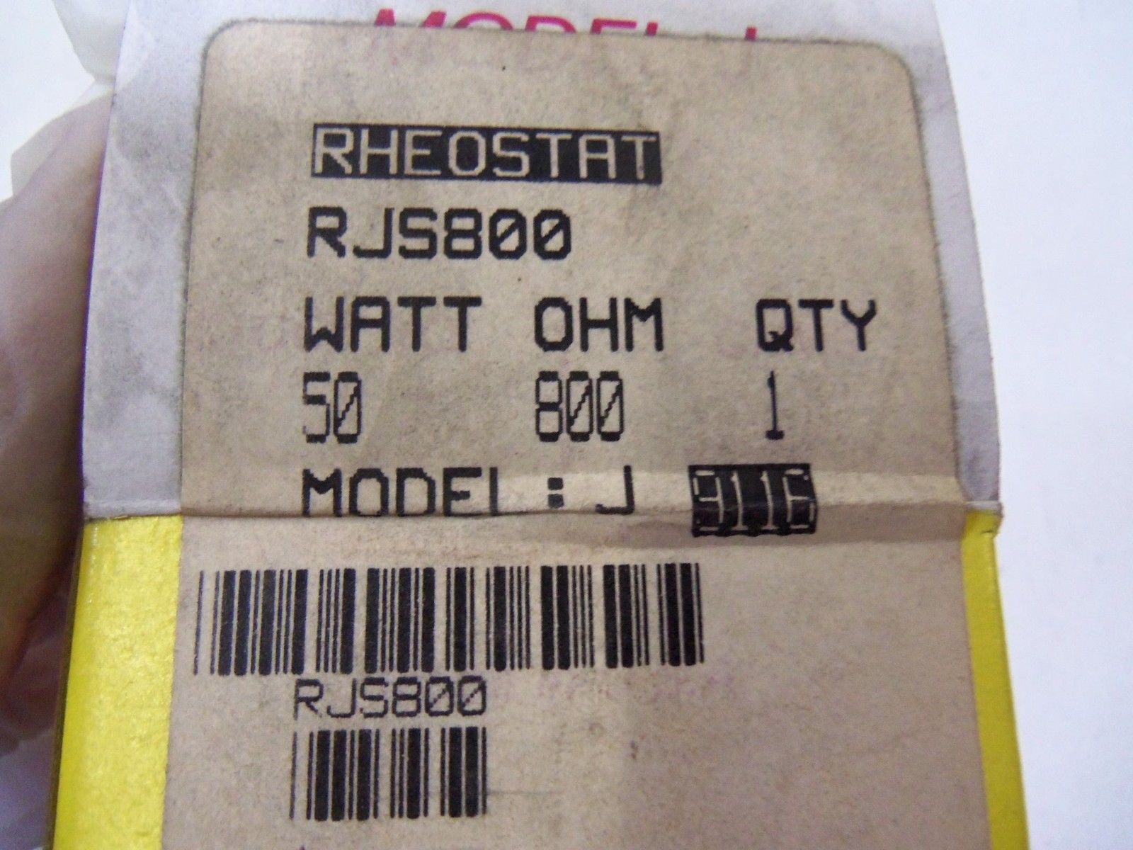 OHMITE RHEOSTAT RJS800 *NEW IN BOX*