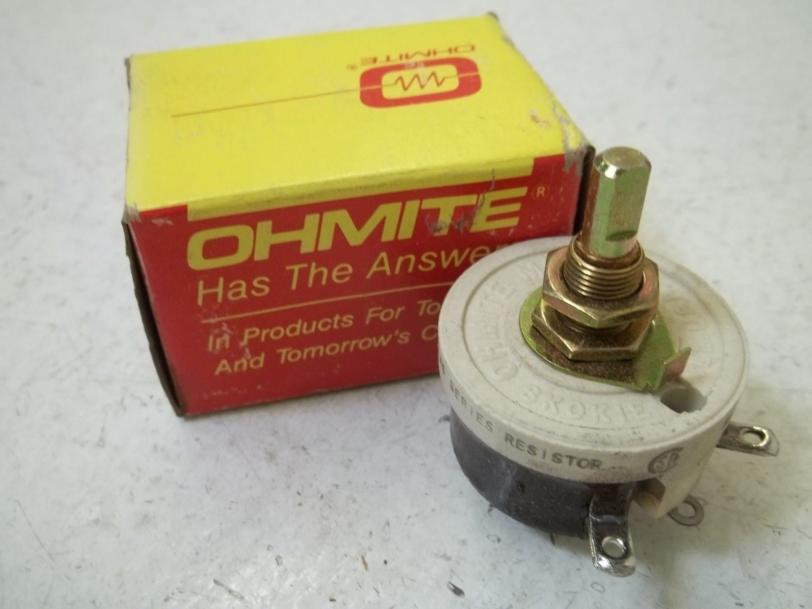 OHMITE RHEOSTAT MODEL H RHS1K0 WIREWOUND 1K ohm *USED*